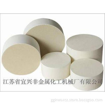 MgO Ivory Ceramic Substrates Support For Diesel Oxidation C